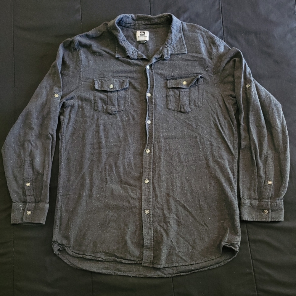 Quicksilver Flannel Shirt (Grey)